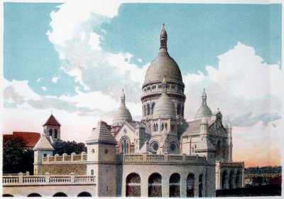 Basilica of the Sacre Coeur, Paris, c1900 av Unbekannt