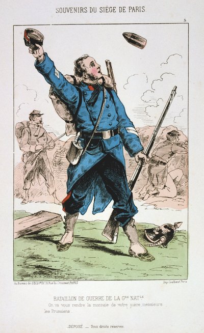Nationalgardets krigsbataljon, belägringen av Paris, 1870-1871 av Unbekannt