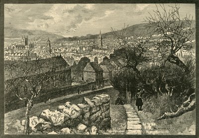 Bath, från Beechen Cliff, 1898. av Unbekannt