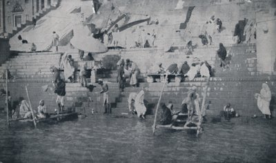Bad i Benares, 1924 av Unbekannt