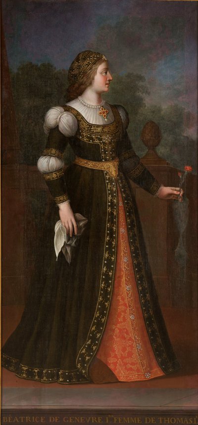 Béatrix av Genève, hustru till Thomas I av Savojen av Unbekannt