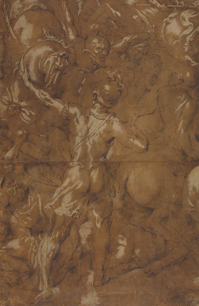 Battle Scene, n.d.. av Unbekannt