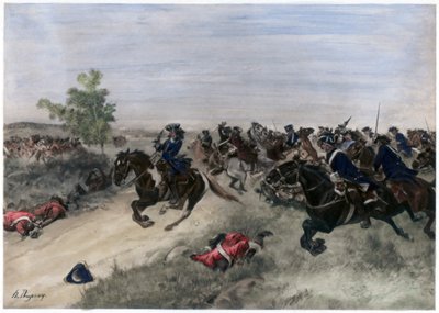 Slaget vid Blenheim, 13 augusti 1704 av Unbekannt