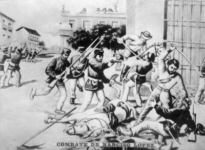 Slaget vid Cardenas, 1850, 1920-talet av Unbekannt