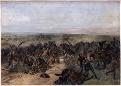 Slaget vid Crécy, 26 augusti 1346 av Unbekannt