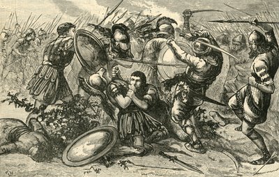 Slaget vid Cunaxa, 1890. av Unbekannt