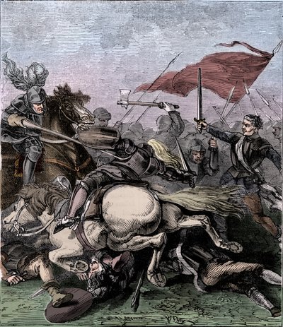 Slaget vid Flodden, 1513, c1910 av Unbekannt