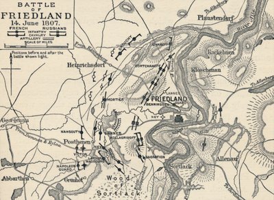 Slaget vid Friedland, 14 juni 1807, 1896 av Unbekannt