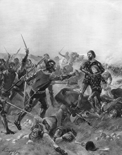 Slaget vid Poitiers, Frankrike, 1356 av Unbekannt