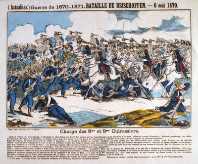Slaget vid Reichshoffen, fransk-preussiska kriget, 6 augusti 1870 av Unbekannt