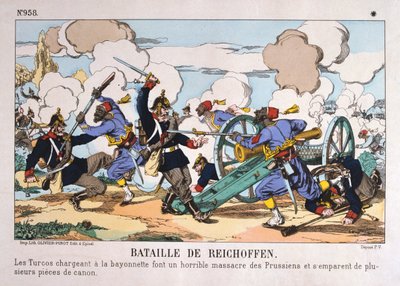Slaget vid Reichshoffen, fransk-preussiska kriget, 6 augusti 1870 av Unbekannt