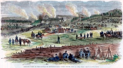 Slaget vid Spotsylvania Court House, Virginia, amerikanska inbördeskriget, 12 maj 1864 av Unbekannt