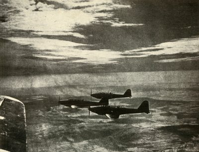 Slag som återvänder från en raid, 1939-1940, 1941. av Unbekannt