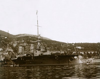Slagskepp vid Villefranche, Frankrike, c1914-c1918 av Unbekannt
