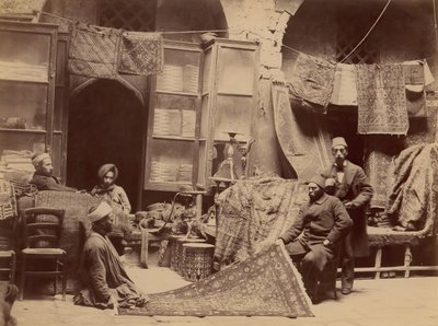 Basar, matthandlare, 1870-talet. av Unbekannt