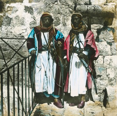 Beduinhövdingar, Jeriko, ca 1910-talet. av Unbekannt