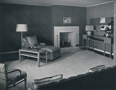 Sovrum i herr Anatole Litvaks hus i Saint Monica, Kalifornien, 1942 av Unbekannt
