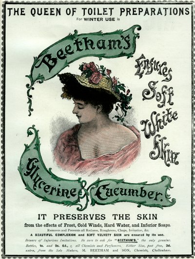 Beethams Glycerine and Cucumber Cream, 1800-talet av Unbekannt