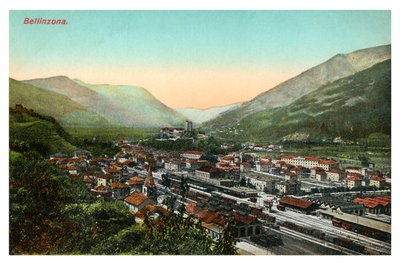 Bellinzona, Schweiz, tidigt 1900-tal av Unbekannt