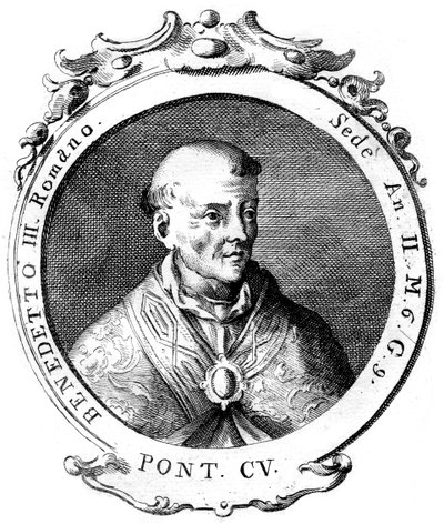 Benedikt III, påve i den katolska kyrkan av Unbekannt