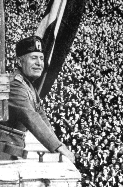 Benito Mussolini 1883-1945, italiensk fascistdiktator av Unbekannt