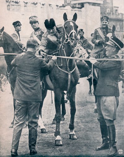Benito Mussolini, italiensk fascistledare, c1922-1933 av Unbekannt