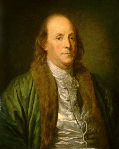 Benjamin Franklin, 1800-talet. av Unbekannt