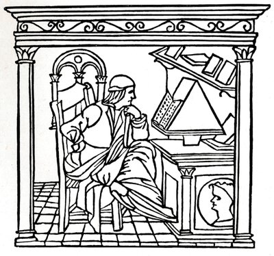 Bernardo Bellincioni 1452-1492, italiensk poet, 1493, 1917 av Unbekannt