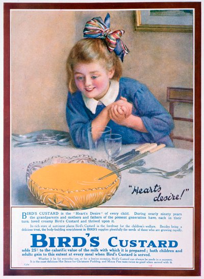 Birds Custard-annons, 1922 av Unbekannt