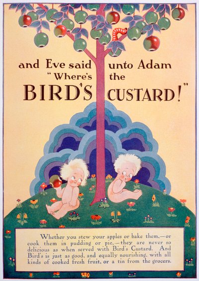 Birds Custard-annons, 1928 av Unbekannt