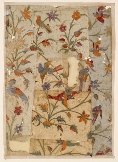 Fåglar och blommor, 1600-talet av Unbekannt