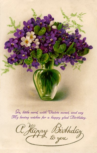Födelsedagskort, c1900-1929 av Unbekannt