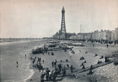Blackpool - View of the Front, Showing the Tower, 1895 av Unbekannt