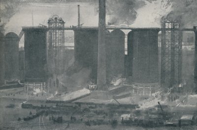 Masugnar vid Bell Bros. Iron Works, Middlesborough, 1910 av Unbekannt