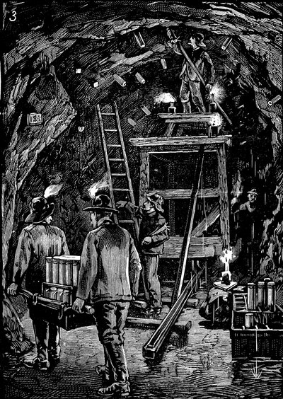 Spränga upp Flood Rock, 1885 av Unbekannt