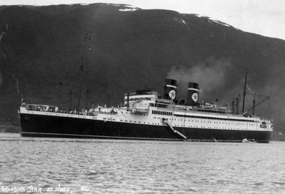 Blue Star Line kryssningsfartyg SS Arandora Star, Norge, c1927-c1939 av Unbekannt