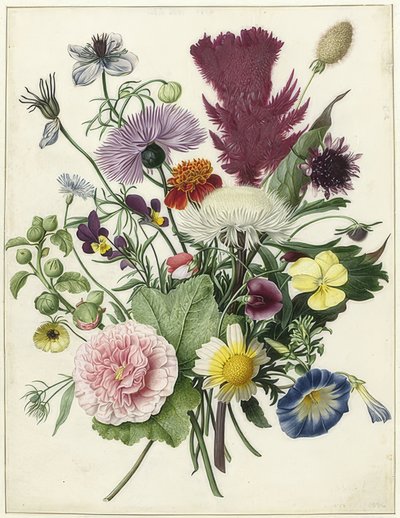 Blombukett. 1680 av Unbekannt