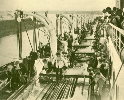 Båtövning ombord på Aquitania., c1930. av Unbekannt