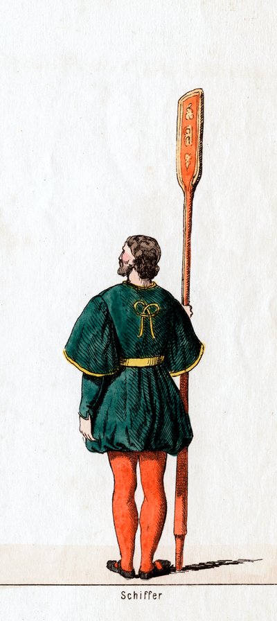 Båtsman, kostymdesign för Shakespeares pjäs, Henry VIII, 1800-talet av Unbekannt