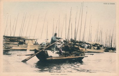 Båtar och Sampans, c1910. av Unbekannt