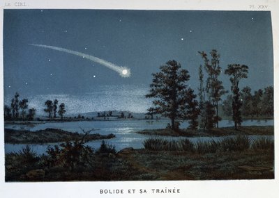 Bolide och dess tåg, 1870 av Unbekannt