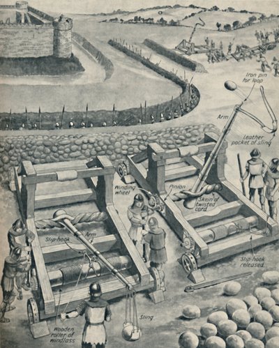 Att bombardera ett fort i Saxon Times, c1934 av Unbekannt