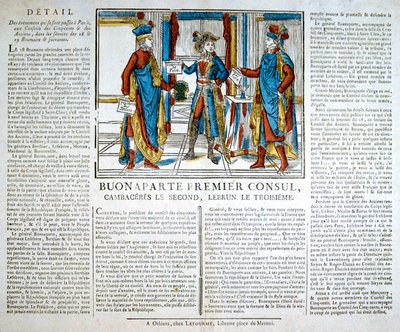 Bonaparte 1:e konsul, 1800-talet av Unbekannt