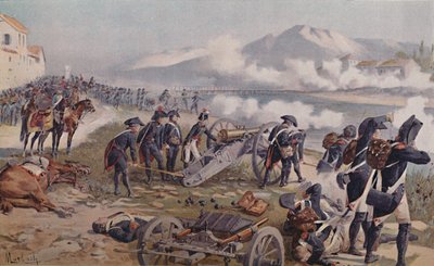 Bonaparte siktar kanonen mot Lodi, 1796, 1896. av Unbekannt