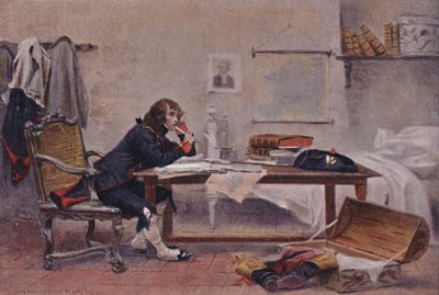 Bonaparte i Auxonne, 1788, 1896. av Unbekannt