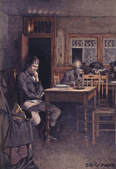 Bonaparte 1792 som en frequenter av en sex-sous-restaurang i Paris, 1896 av Unbekannt