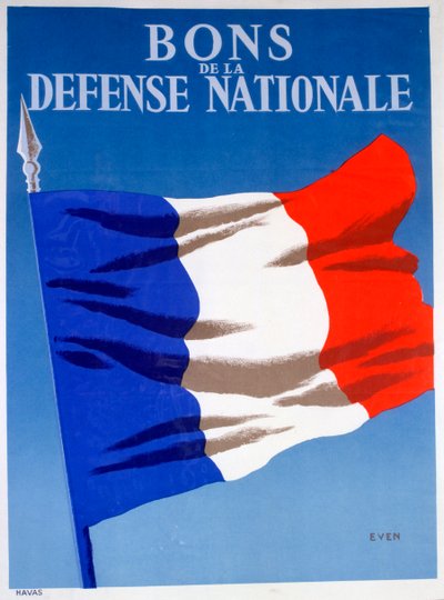 National Defense Bonds, fransk affisch, c1944 av Unbekannt