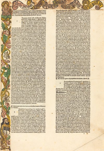 Border från en almanacka, ca. 1489. av Unbekannt