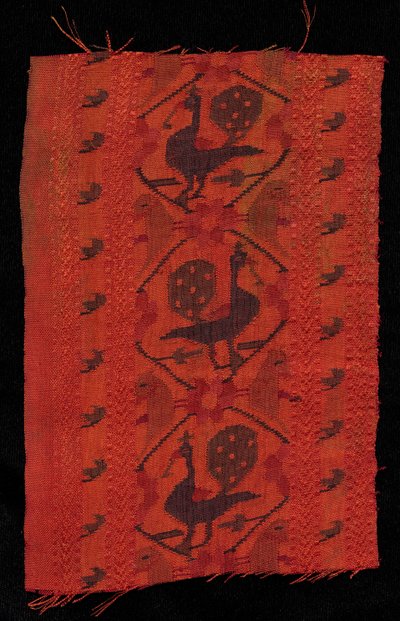 Border with Peacock Design, 1600-tal. av Unbekannt