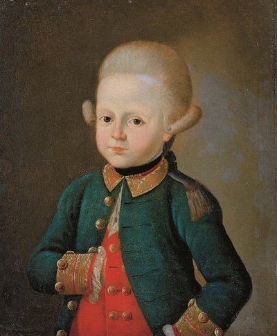 Pojke underkorpral vid Preobrazhensky-regementet, slutet av 1760-talet av Unbekannt